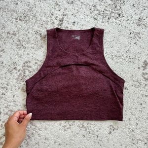 Aerie The Hugger Keyhole High Neck Sports Bra